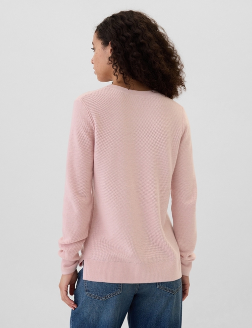 Textured Crewneck Sweater