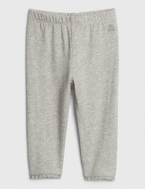 Baby Lace-Trim Leggings