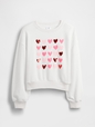 Kids Oversized Wedge Flippy-Sequin Graphic Sweatshirt