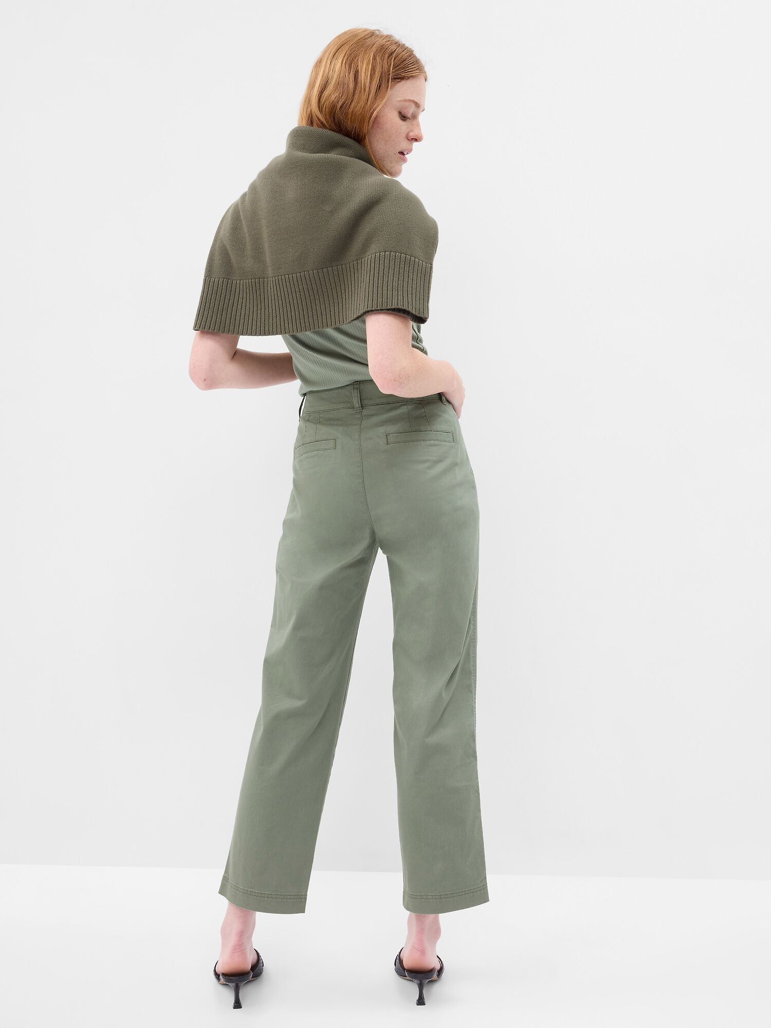 Girlfriend khakis gap deals