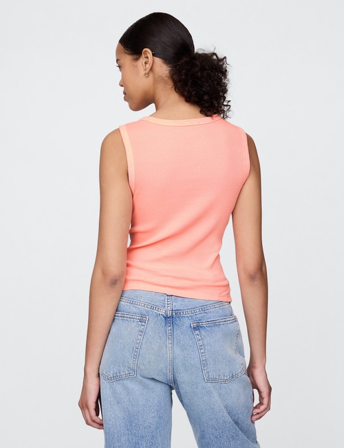 Rib Scoop Tank Top