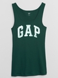 Ribbed Gap Logo Tank Top