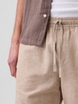 7" Linen-Blend Easy Shorts