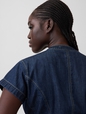 Gap × HFR Denim Peplum Shirt by IGDALYAH