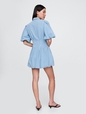 Denim Bubble Mini Shirtdress