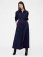 GAP STUDIO MAXI BELTED SHIRTDRESS