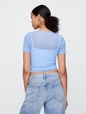 Mesh Cropped T-Shirt