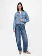 UltraSoft Relaxed Cropped Icon Denim Jacket
