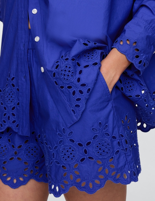 Eyelet Poplin Big Shirt