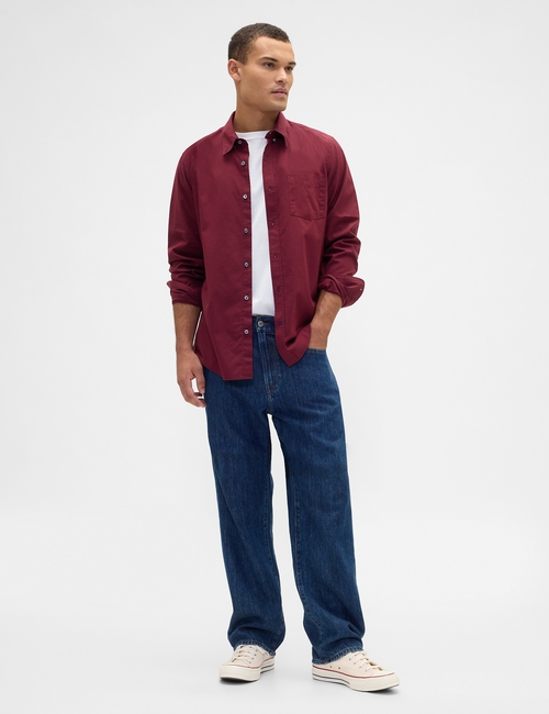 V-LS STANDARD STRETCH POPLIN