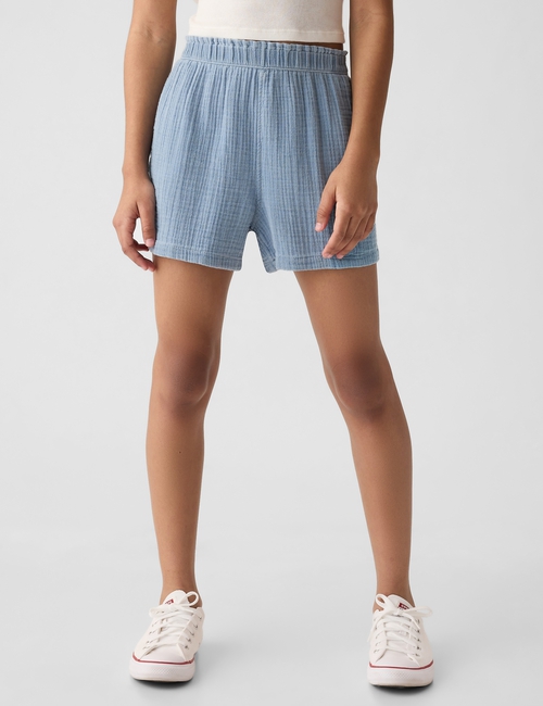 Kids Crinkle Gauze Pull-On Shorts