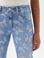 Kids High Rise Print Girlfriend Jeans