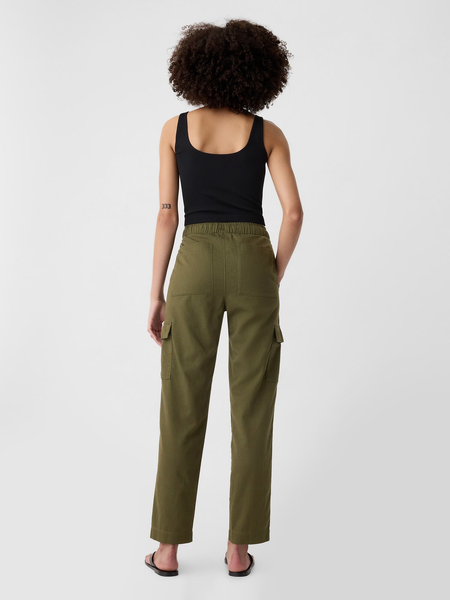 Shop Mid Rise Easy Cargo Pants for Women GAP UAE