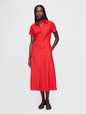 Linen-Blend Maxi Shirtdress