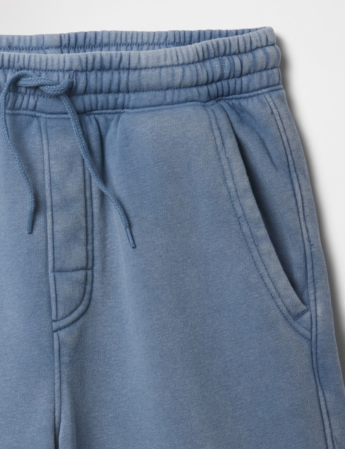Kids Washed-Fleece Pull-On Shorts