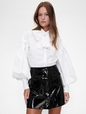 GAP STUDIO POPLIN PUSSYBOW BLOUSE POPLIN