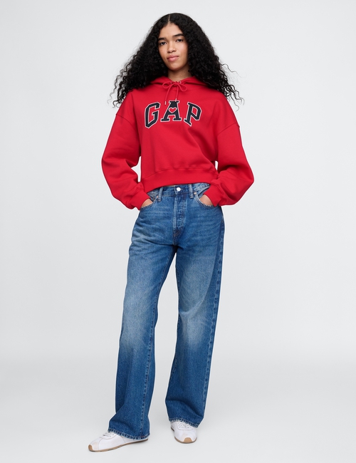Vintage Soft Cropped Hoodie