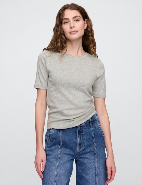Favorite Ribbed Crewneck T-Shirt