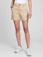 5" High Rise Girlfriend Khaki Shorts