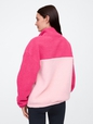 Relaxed Recycled Sherpa Quarter-Snap Sweatshirt