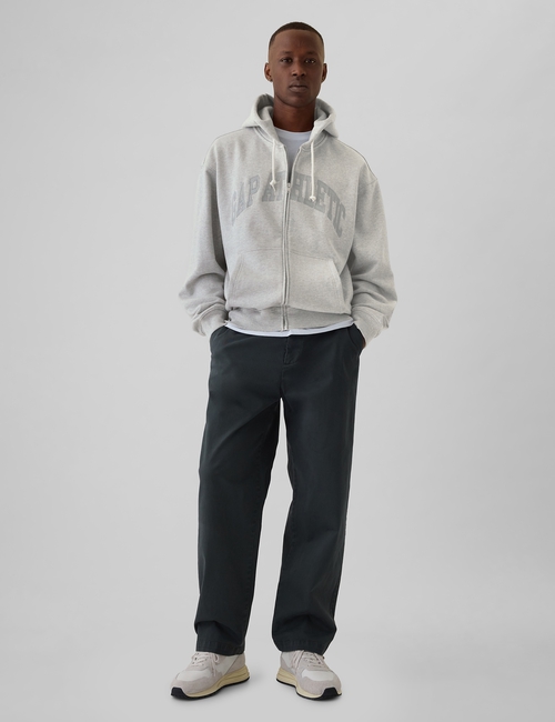Heavyweight Athletic Logo Full-Zip Hoodie