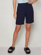 9" Mid Rise Twill Bermuda Shorts