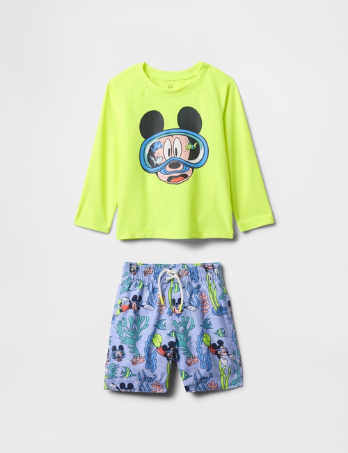 Gap × Disney Baby & Toddler Rash Guard Swim Two-Piece