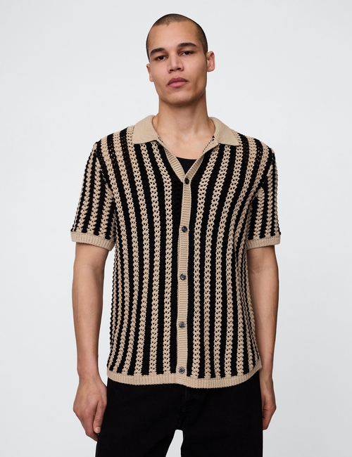 Mesh Sweater Shirt