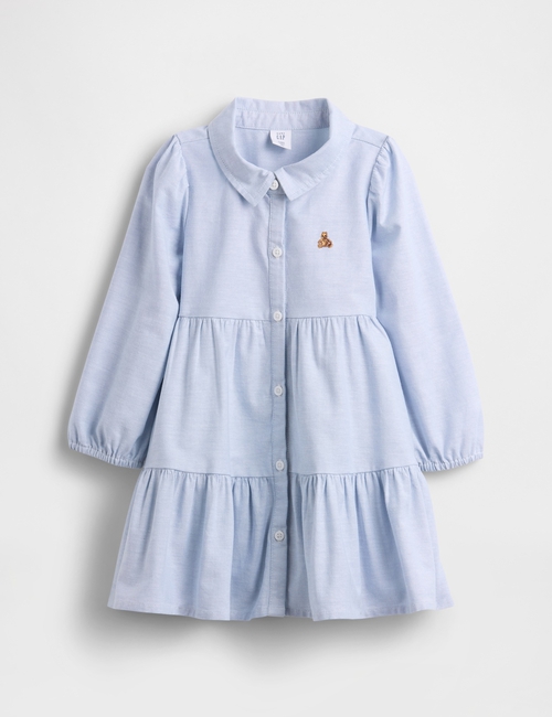 Baby & Toddler Tiered Oxford Shirtdress
