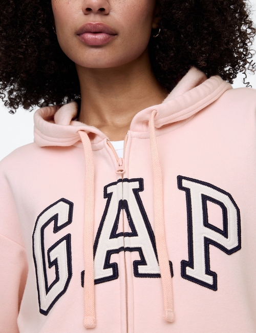 Relaxed Gap Logo Zip Hoodie
