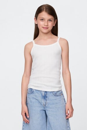 Kids Pointelle Rib Cami