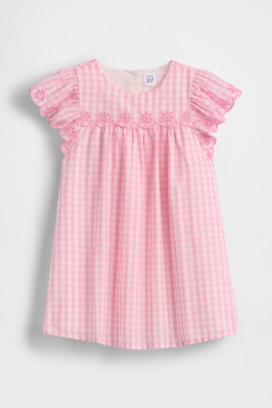 EYELET DRESS