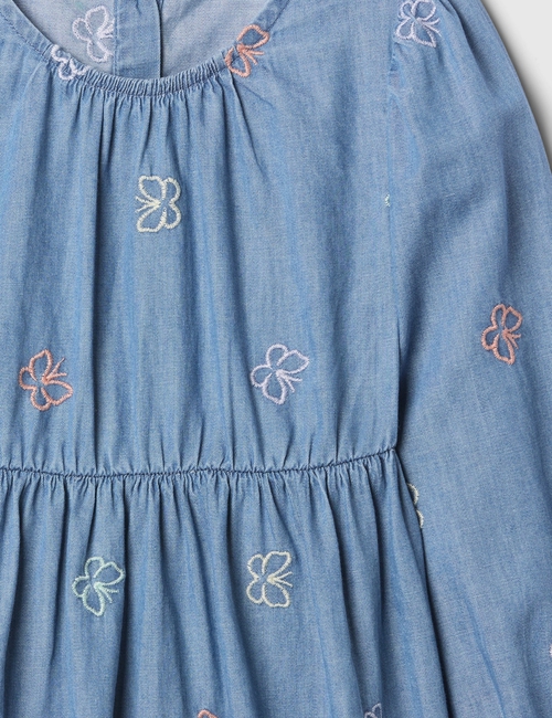 babyGap Chambray Puff Sleeve Dress