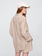 Linen-Blend Easy Shirt