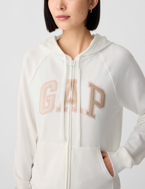 Relaxed Gap Logo Zip Hoodie