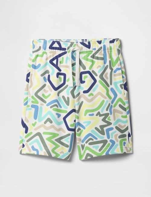 Kids Relaxed Gap Print Pull-On Shorts