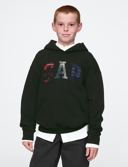 Kids Vintage Soft Textured Logo Hoodie