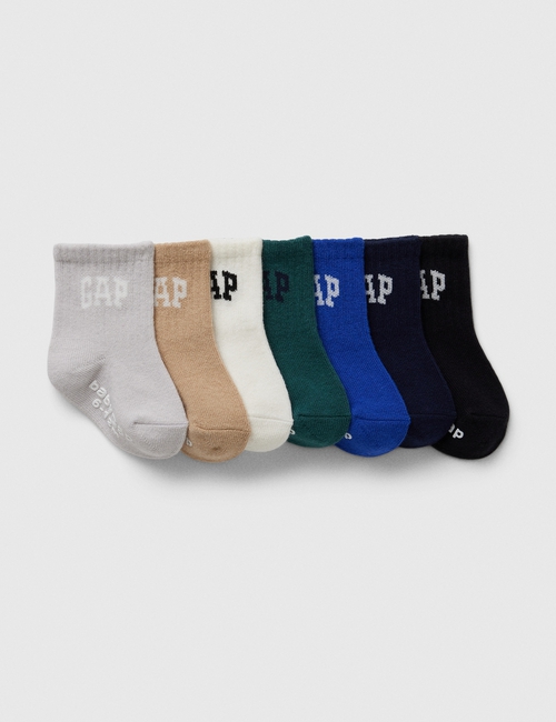 babyGap Logo Crew Socks (7-Pack)