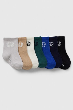 babyGap Logo Crew Socks (7-Pack)