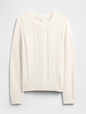 Cable-Knit Crewneck Sweater