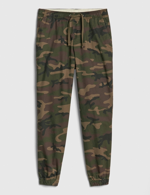 Slim Canvas Joggers with GapFlex