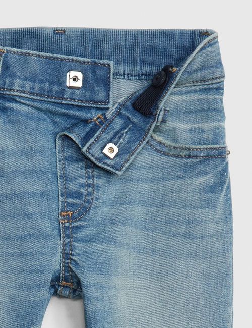 Toddler Elasticized Pull-On Slim Taper Jeans with Washwell™