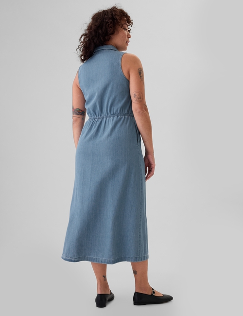 GapHeritage Western Denim Midi Dress