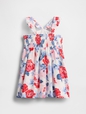 Baby & Toddler Linen-Cotton Flutter V-Neck Dress