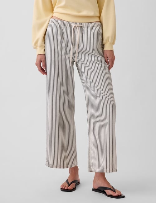 Low Rise '90s Loose Easy Crop Stripe Jeans