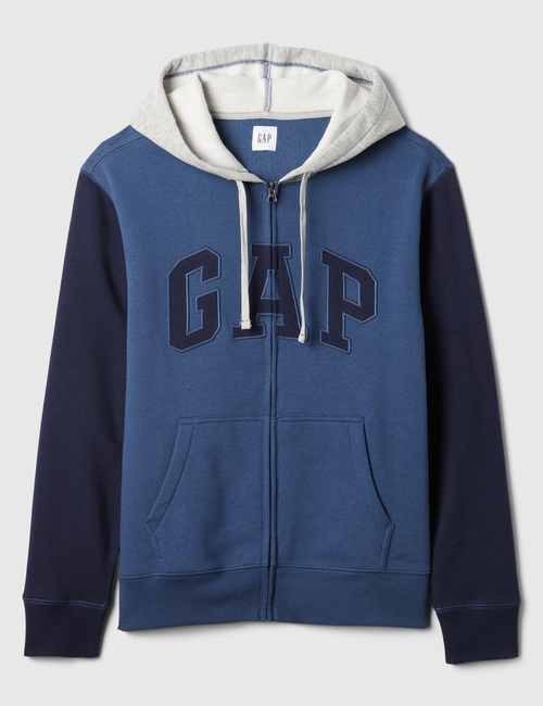 Gap Logo Colorblock Zip Hoodie