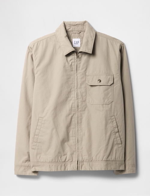 Relaxed Ripstop Utility Jacket