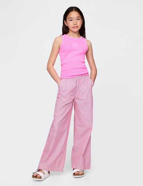 Kids Poplin Baggy Pants