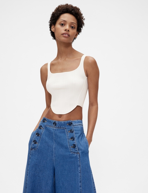 GapStudio Knit Corset Top
