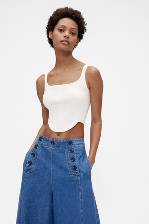 GapStudio Knit Corset Top